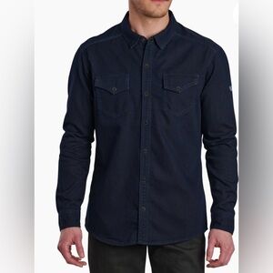 Kuhl Navy Desperato Cotton Shirt